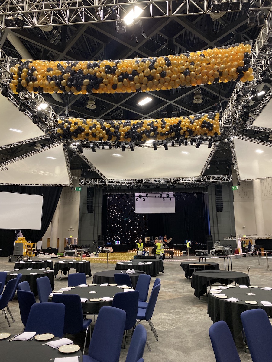 ICC Hall 3 balloon drop