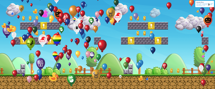 Balloon Race Background