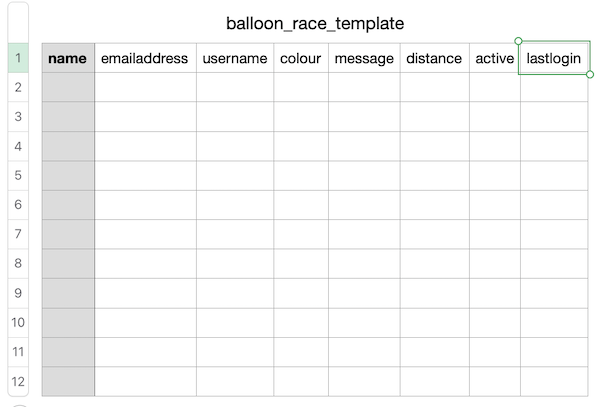 New CSV Layout