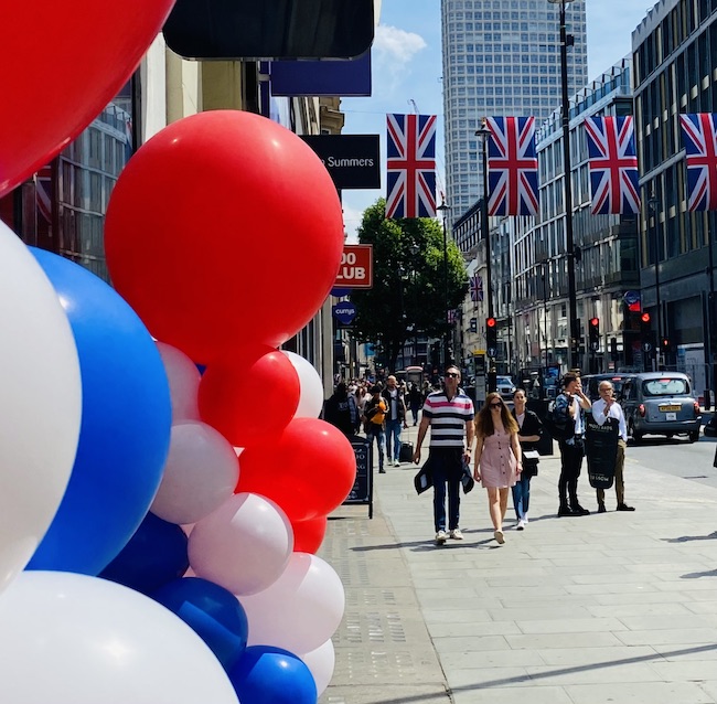 London balloon columns