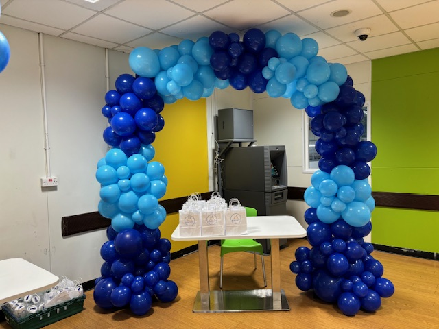 Blue Balloon Arch